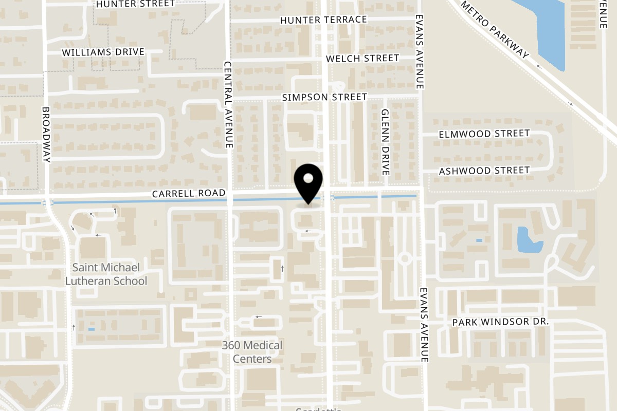 Map showing the location of Fowler Street Grill on 3570 Fowler St in Fort Myers